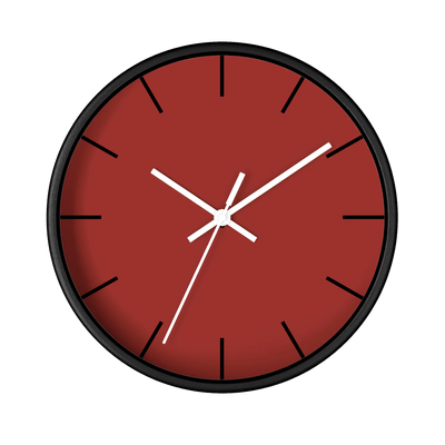 Brownish Red Wall Clock