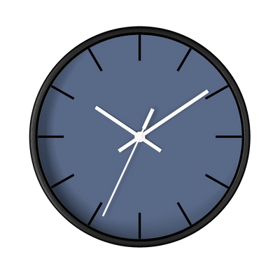 Navy Dust Wall Clock
