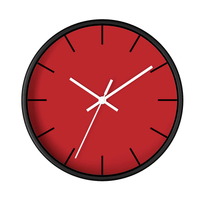 Traditional Red Wall Clock