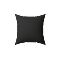 Blackboard faux suede throw pillow, front view.