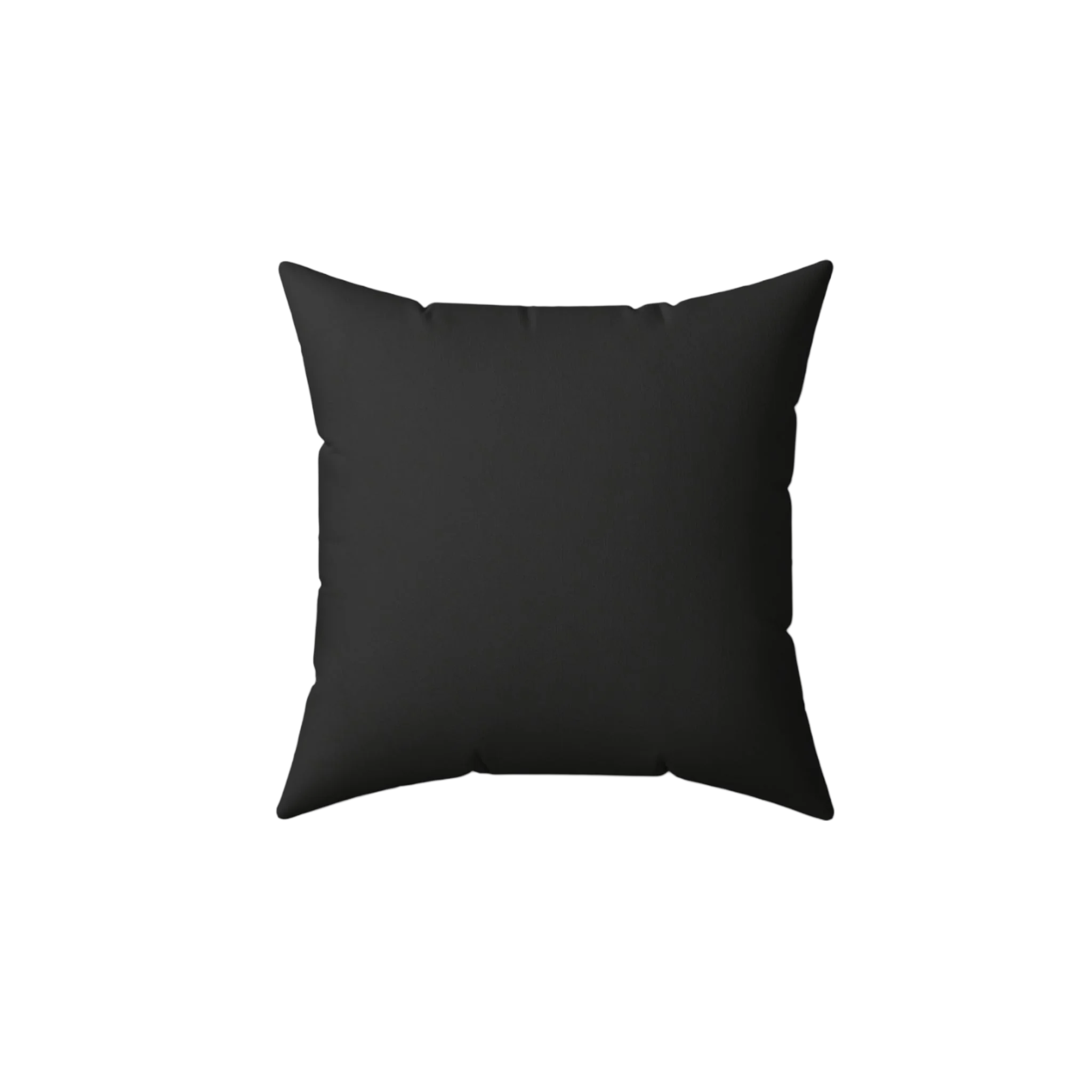 Blackboard faux suede throw pillow, front view.
