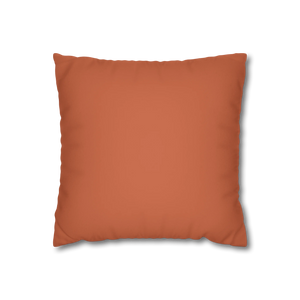 Boho Rust Faux Suede Pillowcase