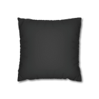 Carbon Fiber faux suede pillow case, back view.