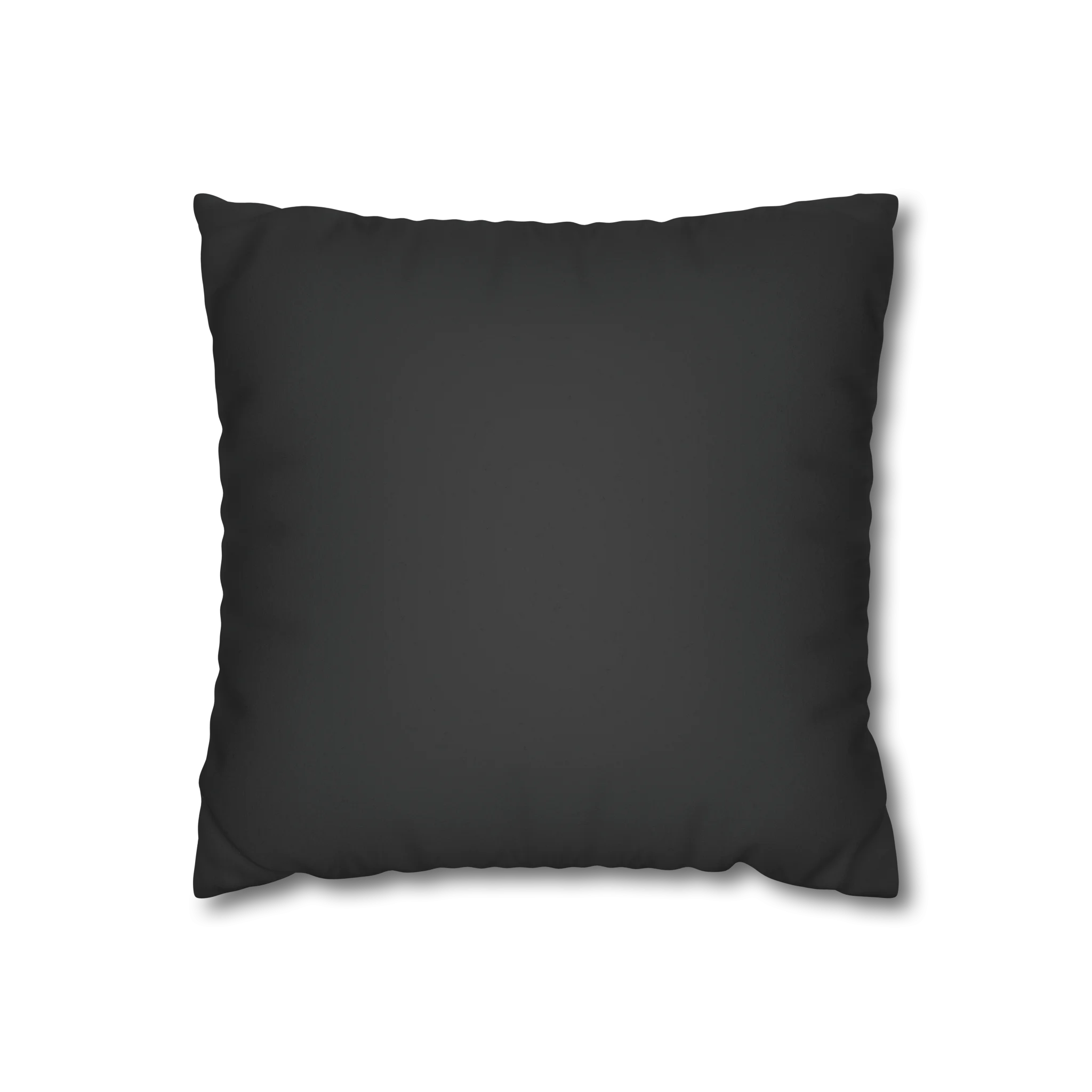Carbon Fiber faux suede pillow case, front view.
