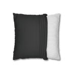 Carbon Fiber faux suede pillow case, open view.