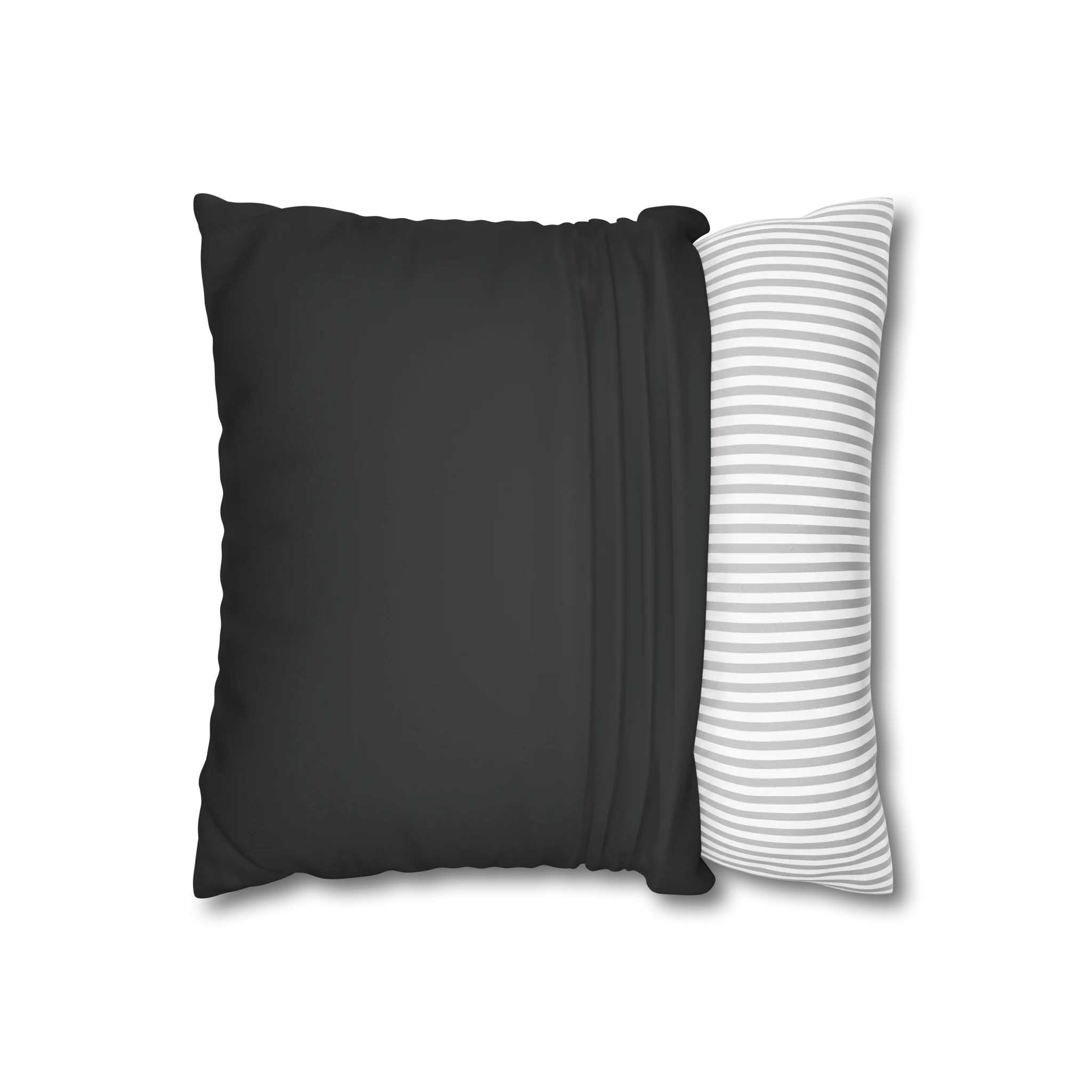 Carbon Fiber faux suede pillow case, open view.