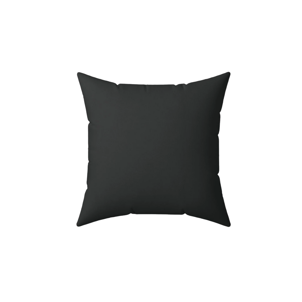 Carbon fiber faux suede throw pillow, front view.
