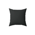 Carbon fiber faux suede throw pillow, front view.