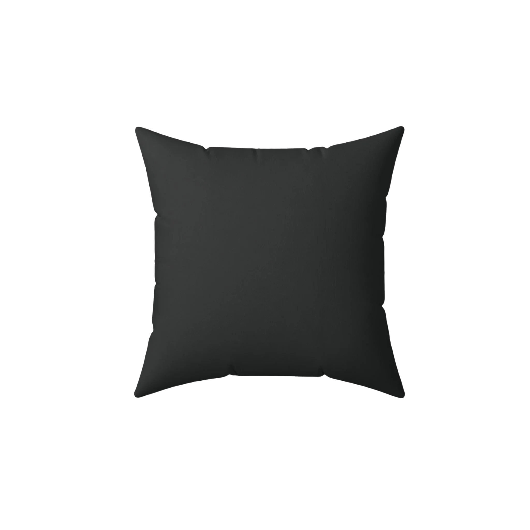 Carbon fiber faux suede throw pillow, front view.