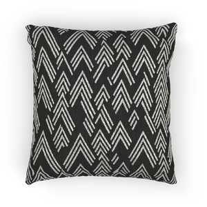 Carbon Fiber Ikat Woven Pillow