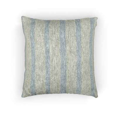 Danish Blue Stripe Coastal Woven Pillow
