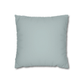 Cool Silver faux suede pillowcase, front view.