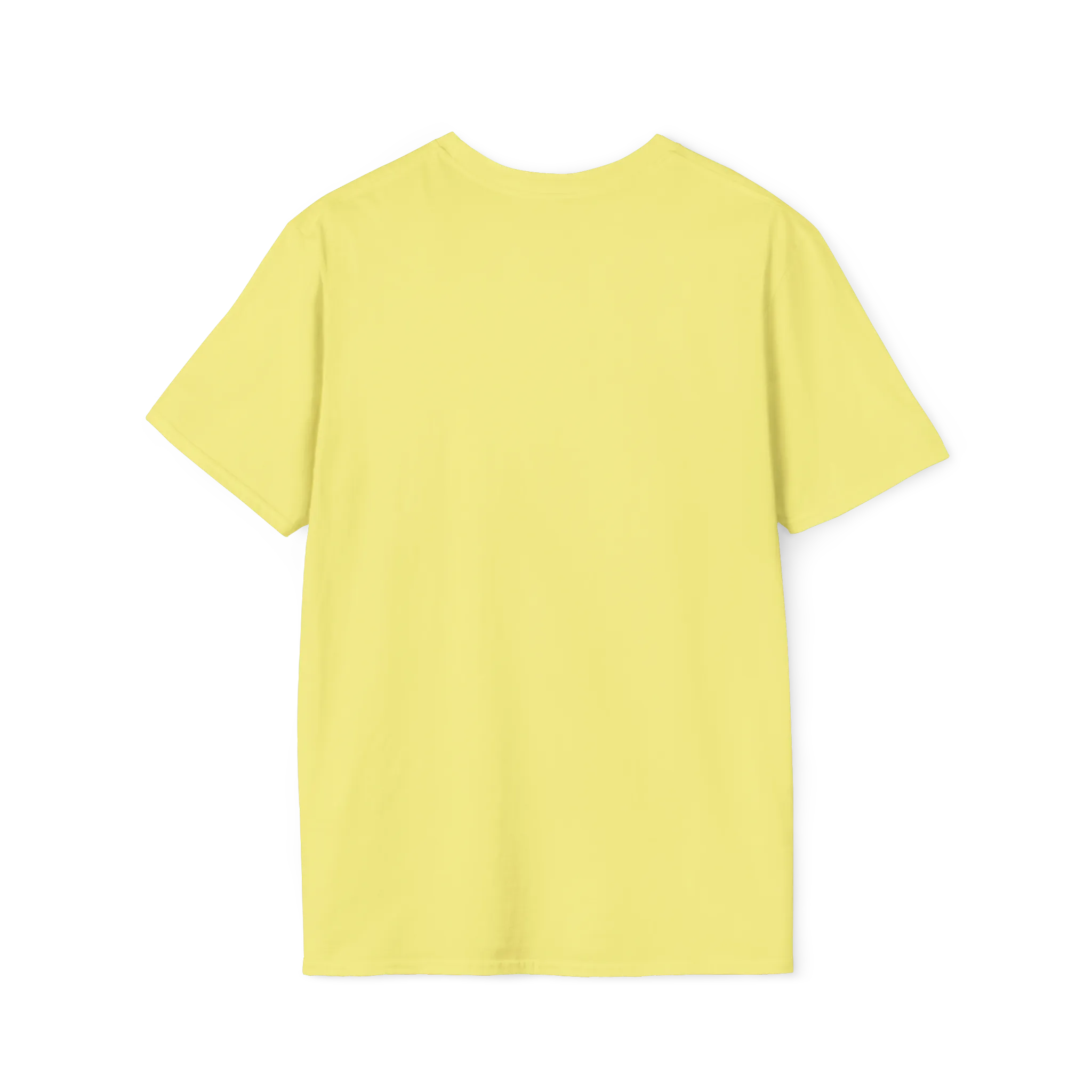 A back view of the cornsilk women's rights are human rights t-shirt.
