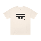 Freebrd Logo Classic T-Shirt in cream, with a black Freebrd Logo on the chest.