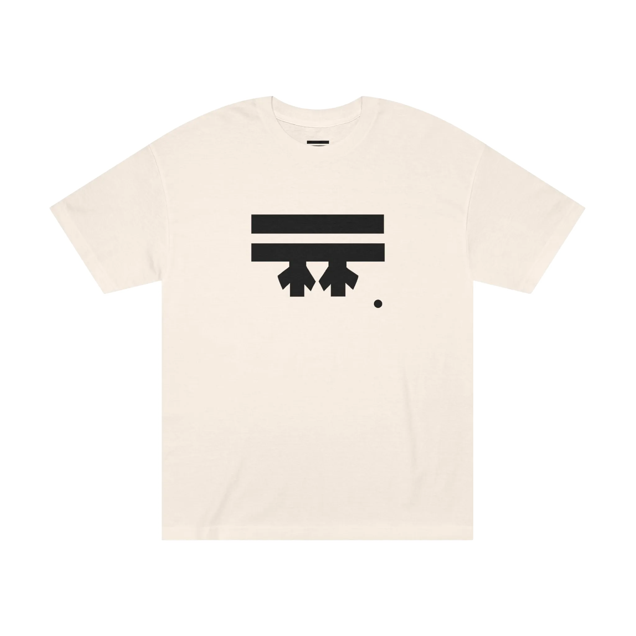 Freebrd Logo Classic T-Shirt in cream, with a black Freebrd Logo on the chest.