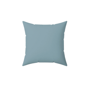 Danish Blue Faux Suede Pillow