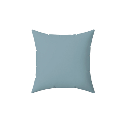 Danish Blue Faux Suede Pillow