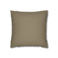 Dark Neutral Wood faux suede pillow case, front view.