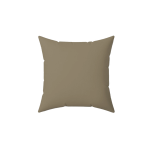 Dark Neutral Wood Faux Suede Pillow