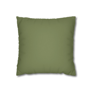 Dark Sage Faux Suede Pillowcase