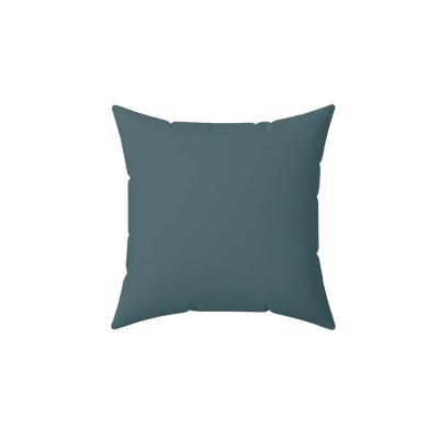 Deep Space Teal Faux Suede Pillow