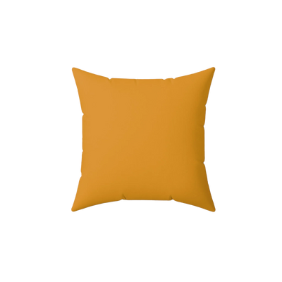 Dixie Orange Faux Suede Pillow