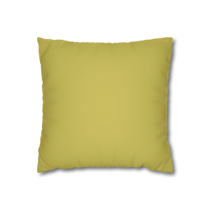 Dull Gold Yellow Faux Suede Pillowcase
