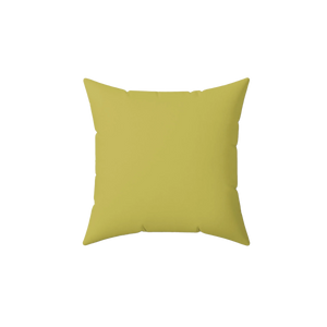 Dull Gold Yellow Faux Suede Pillow