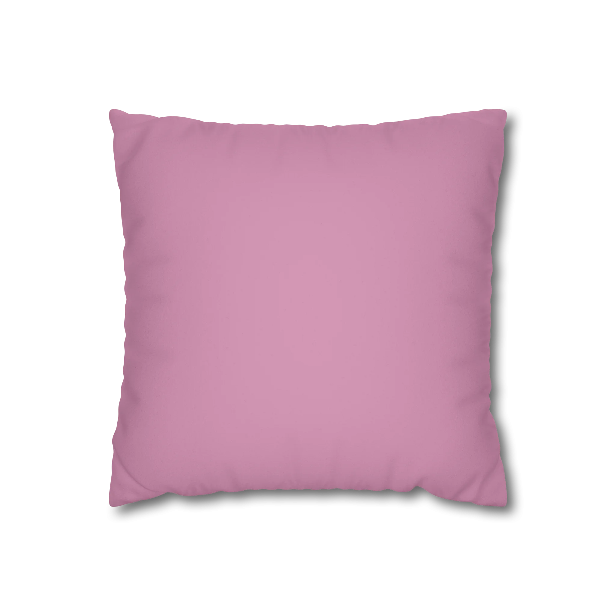 Dusty Calla Lily faux suede pillow case, back view.