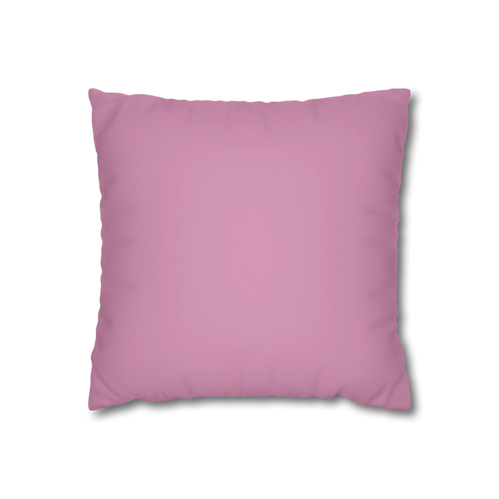 Dusty Calla Lily faux suede pillow case, front view.