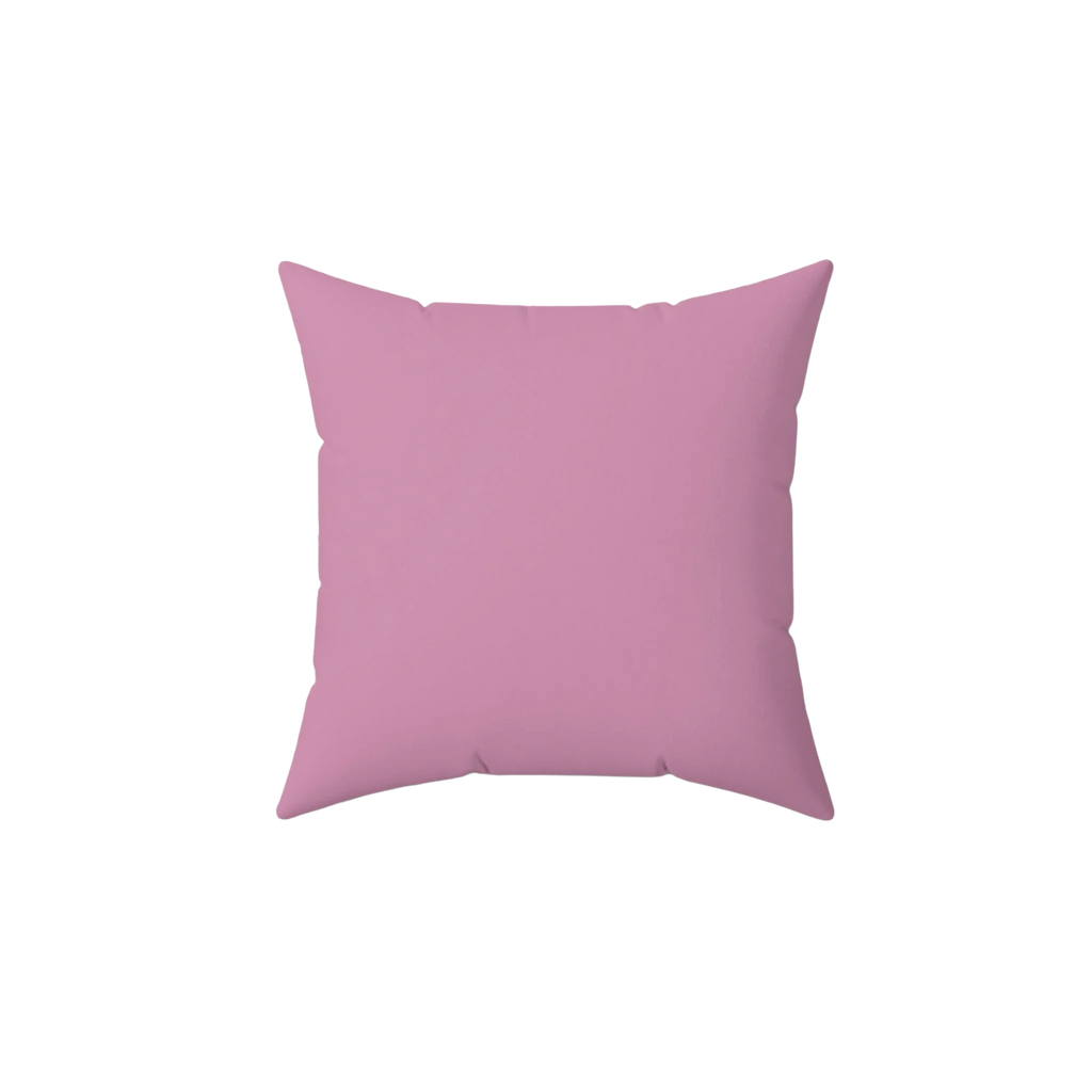 Dusty Calla Lily Faux Suede Pillow, front view.