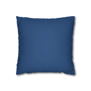 Elegant Blue Faux Suede Pillowcase