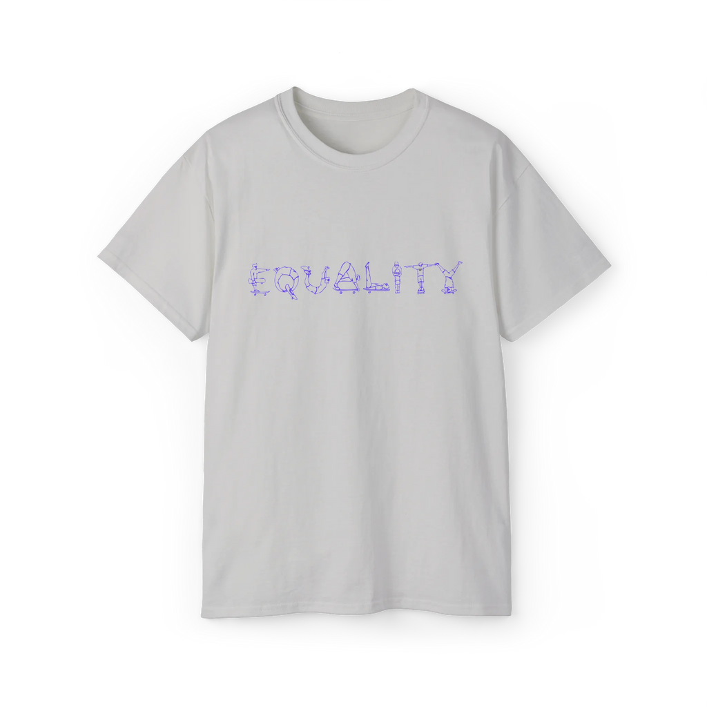 EQUALITY Purple Script Cotton Tee