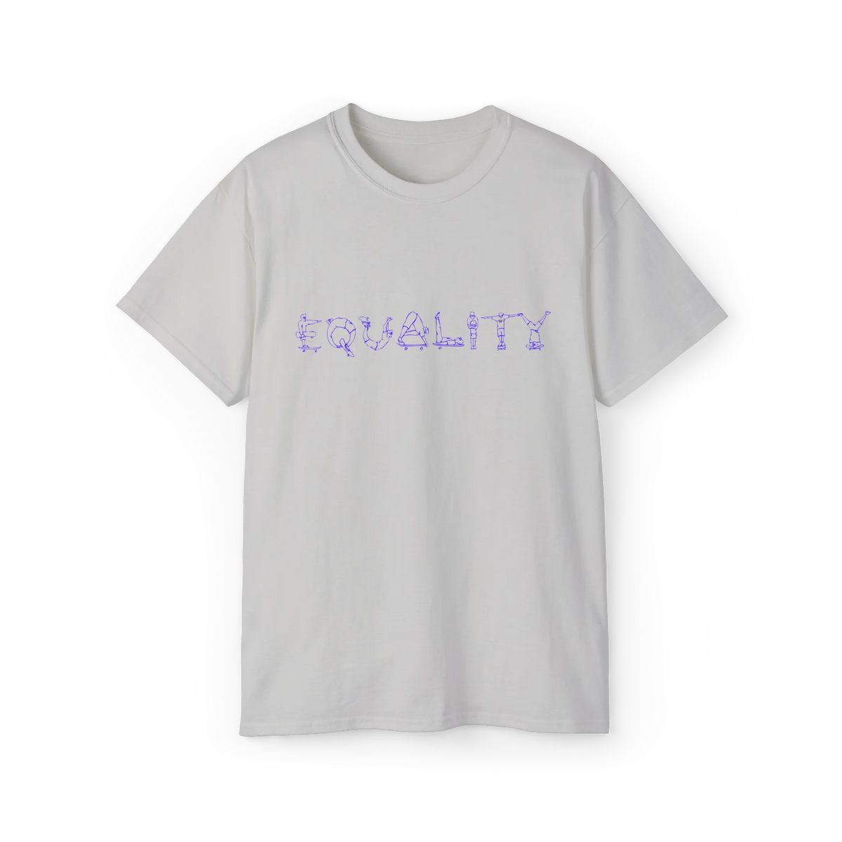 EQUALITY Purple Script Cotton Tee