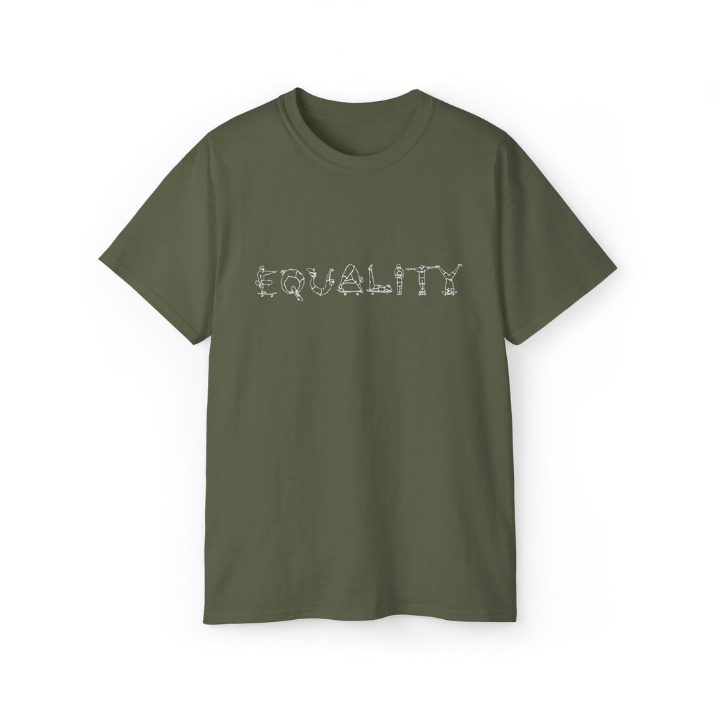 EQUALITY Purple Script Cotton Tee