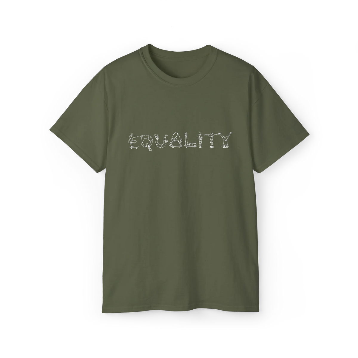 EQUALITY Purple Script Cotton Tee