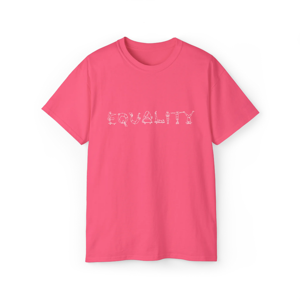 EQUALITY Purple Script Cotton Tee