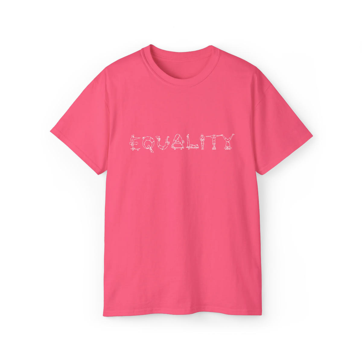 EQUALITY Purple Script Cotton Tee