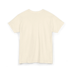 Natural cotton tee, back view, showing a plain back with no visible graphic.