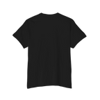 The plain back of the FREEBRD Bone Chikn Logo Classic Cotton Black Pocket Tee.