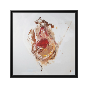 "Face Lift" Hand Poured Framed Painting