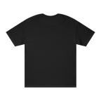 The plain back of a black FREEBRD Logo Classic T-Shirt.
