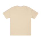 The plain back of a sand FREEBRD Logo Classic T-Shirt.
