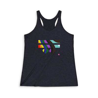 Abstract Rainbow Racerback Tank