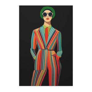 "Retro Fashionista" Pop Art Canvas