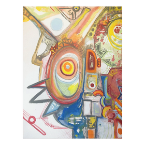 "Sky Man" Abstract Canvas Art