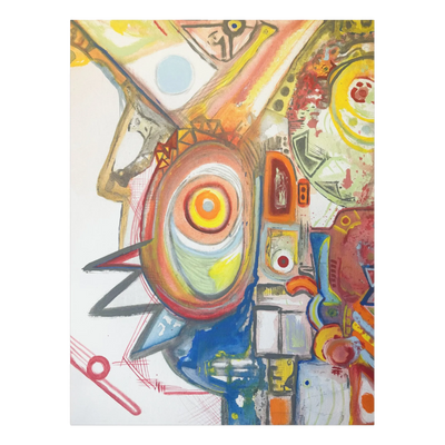 "Sky Man" Abstract Canvas Art