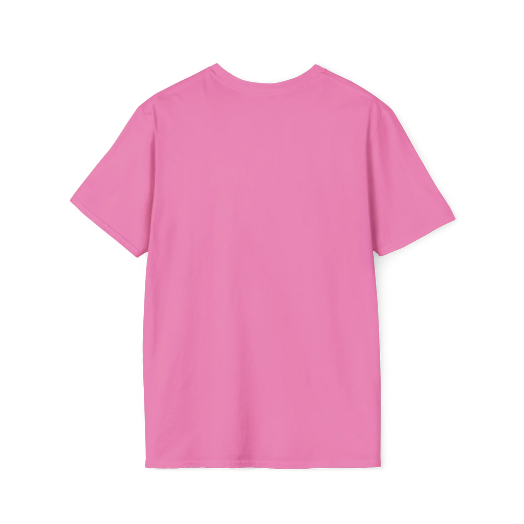 A back preview of the pink azalea t-shirt with 'solving color problems daily' text design.
