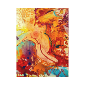 "WWW" Abstract Lady Canvas Art