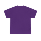 Freedom! Rainbow Script Essential T-Shirt, purple, clean back view, FREEBRD Pride Gear.